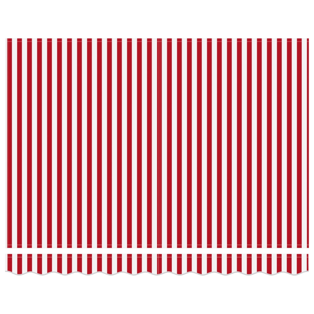 Tenda Retrattile Manuale Righe Rosse e Bianche 300x250 cm