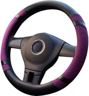 Borsa di Protezione del Volante Universale con Antiscivolo per Volante Flattato per Auto per Uomo Donna (Rosso)