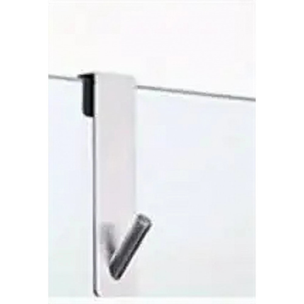 Trade Shop - Gancio Per Porta Box Doccia Appendi Asciugamano Accappatoio Bagno 4x13.5cm 87764 -