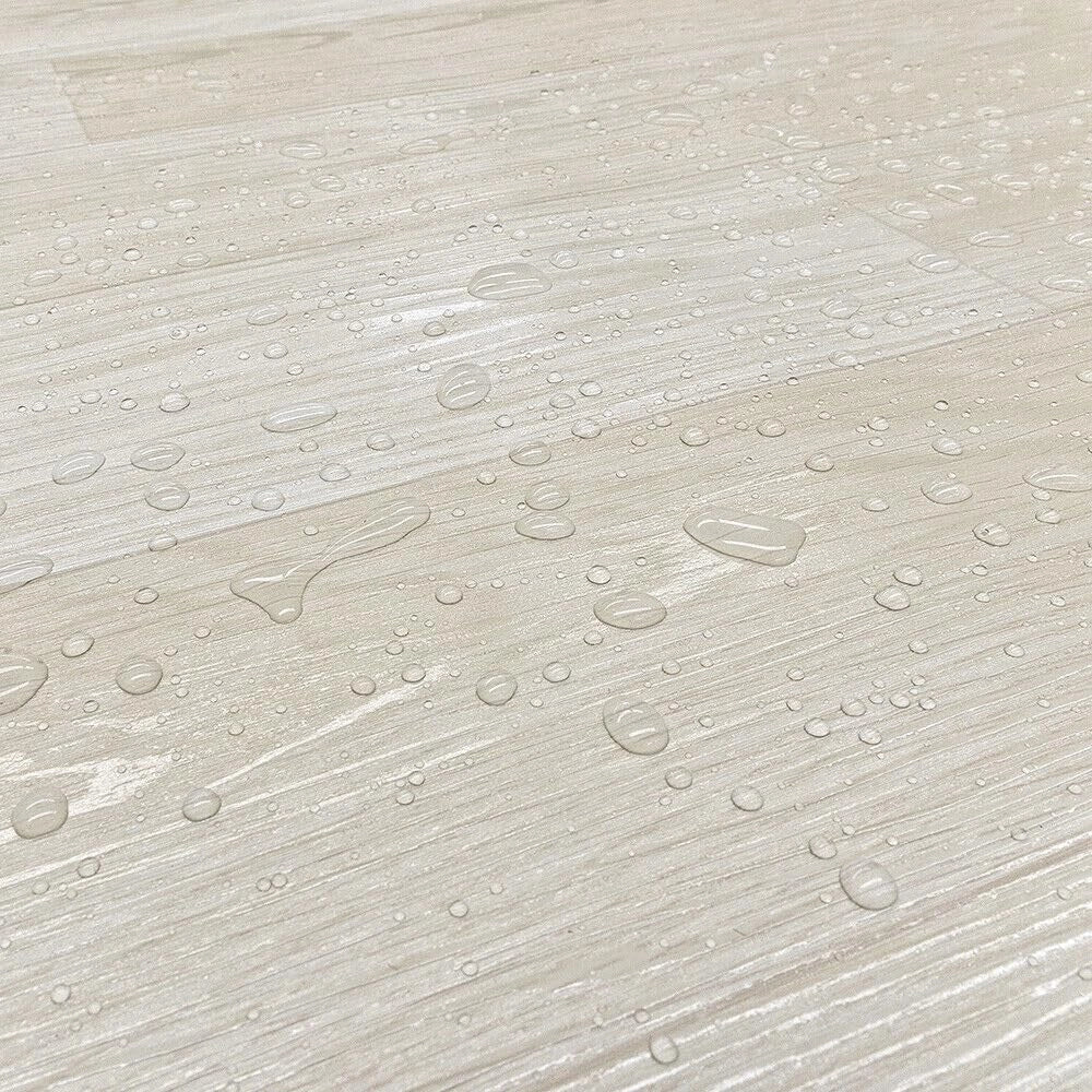 Pavimento Pvc Rivestimento Rotolo Vinile 100x100 cm Design Legno Chiaro Beige Bianco Dis_C