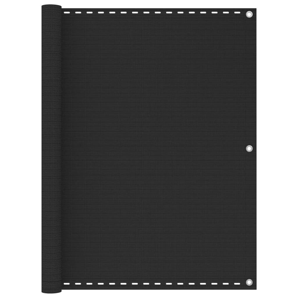 Schermo per balcone schermo per la privacy 120 x 400 cm HDPE antracite 02_0009962