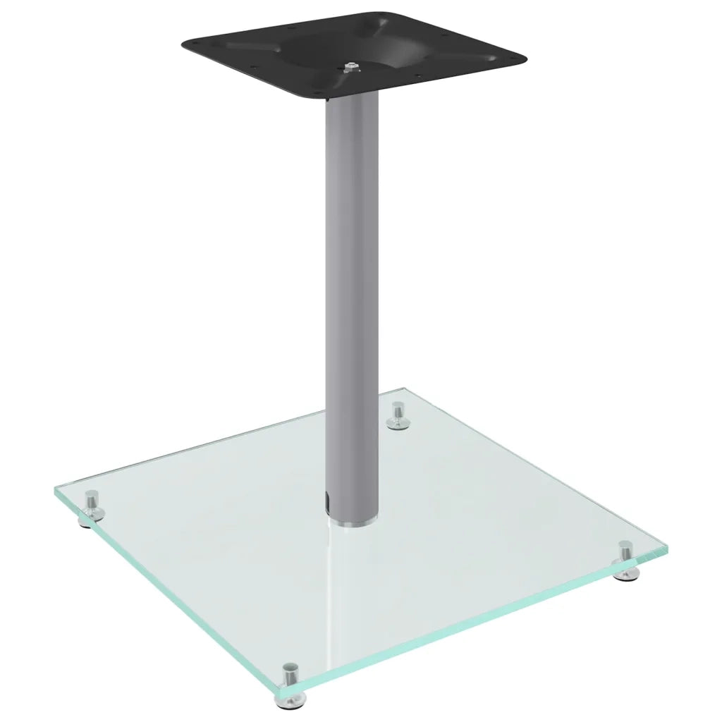 Pedane Casse 2pz Argento Vetro Temperato Design a 1 Pilastrocod mxl 127559
