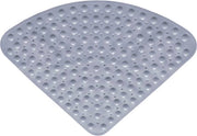 Mat di Gomma Antiscivolo per Doccia o Bagno, Mat di Doccia Antiscivolo Antibatterico con Fermo per Doccia o Bagno, Mat di Doccia Antiscivolo - grigio - 65*65cm