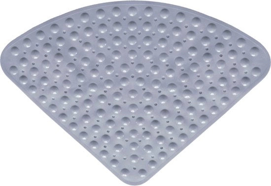 Mat di Gomma Antiscivolo per Doccia o Bagno, Mat di Doccia Antiscivolo Antibatterico con Fermo per Doccia o Bagno, Mat di Doccia Antiscivolo - grigio - 65*65cm