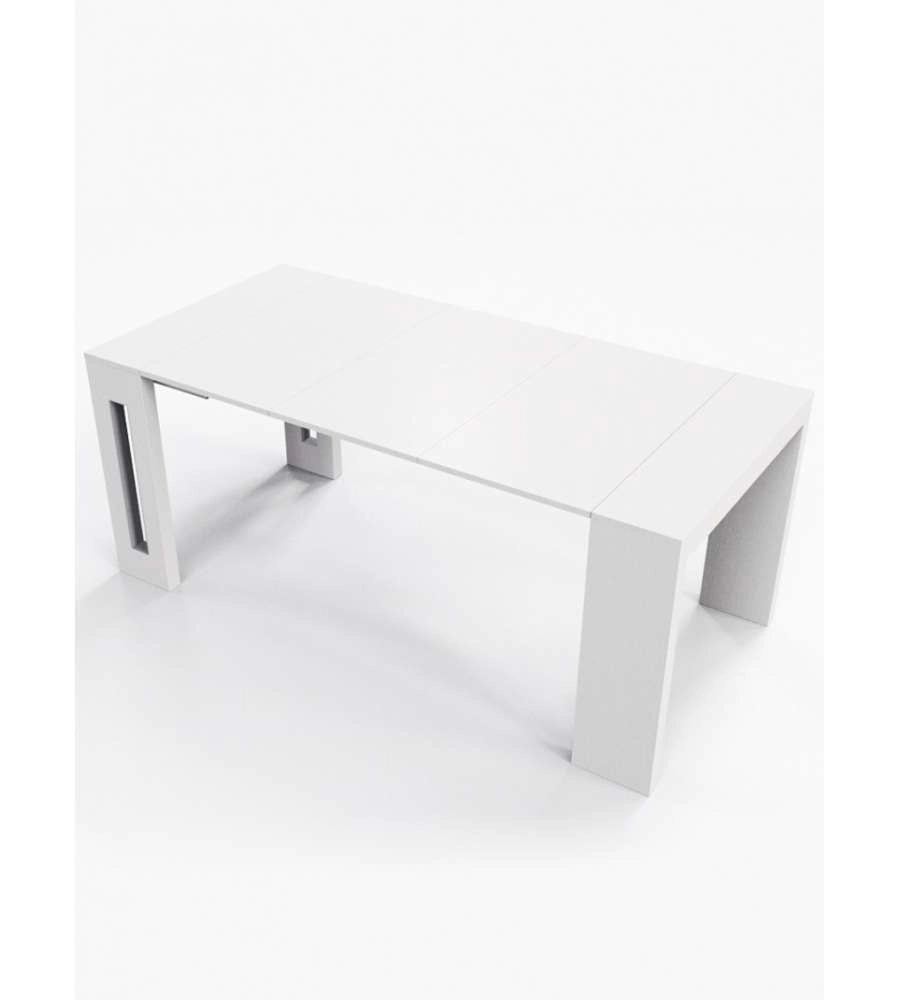 Tavolo Consolle Trasformabile bianco