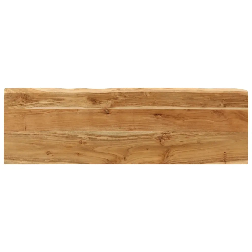 Panca con Bordi Vivi-Sgabello 105 cm in Legno Massello di Acacia 199951