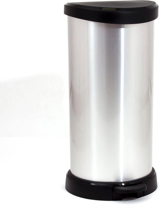Pedaalemmer 40L in acciaio inossidabile a finitura metallico nero - cestino per rifiuti di alta qualità - ordina ora con sconto pedaalemmer 50 litri