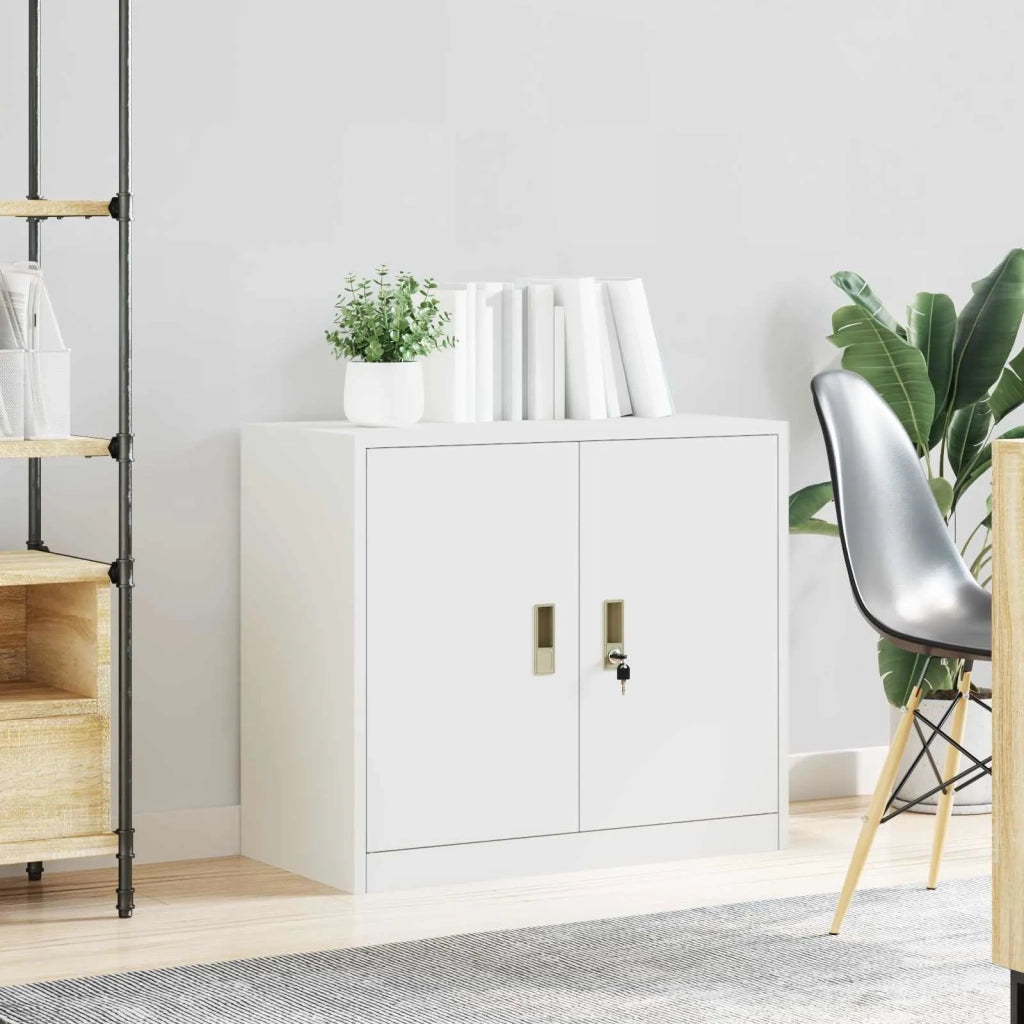 Armadio Bianco 80 x 40 x 70 cm Acciaio