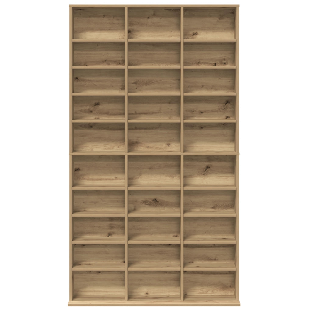 Mobile per CD in Rovere Artigianale - 101x23x177.5 cm Realizzato in Legno Ingegnerizzato