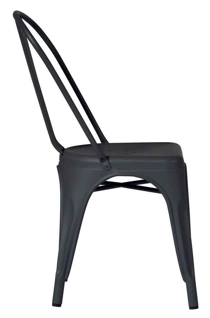 Sedia da Giardino 43x53x86 cm in Lamiera Piombo