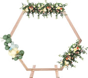 Arco decorativo a sei lati - Circa 200cm di diametro - Decorazione per compleanni - Decorazione per matrimoni - Decorazione per occasioni speciali