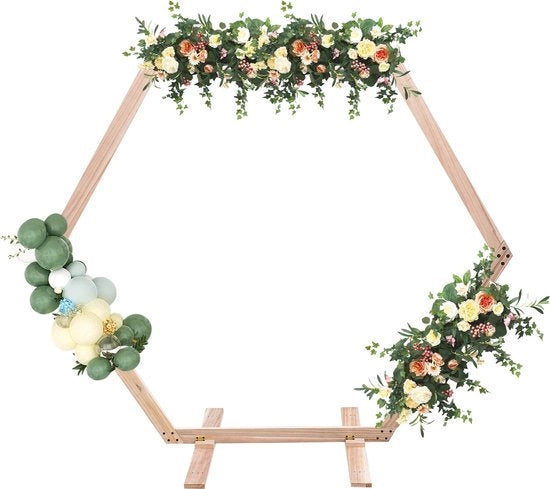 Arco decorativo a sei lati - Circa 200cm di diametro - Decorazione per compleanni - Decorazione per matrimoni - Decorazione per occasioni speciali