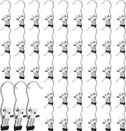 40 pezzi di set di appendiabiti - chiusura a gomito antislip - appendiabiti per scarpe - ruotazione a 360 gradi - acciaio inossidabile - per pantaloni - asciugamani - sciarpe - cappelli