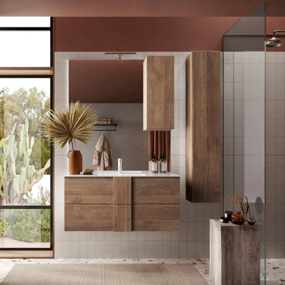 Mobile bagno sospeso Salemi80 rovere mercure