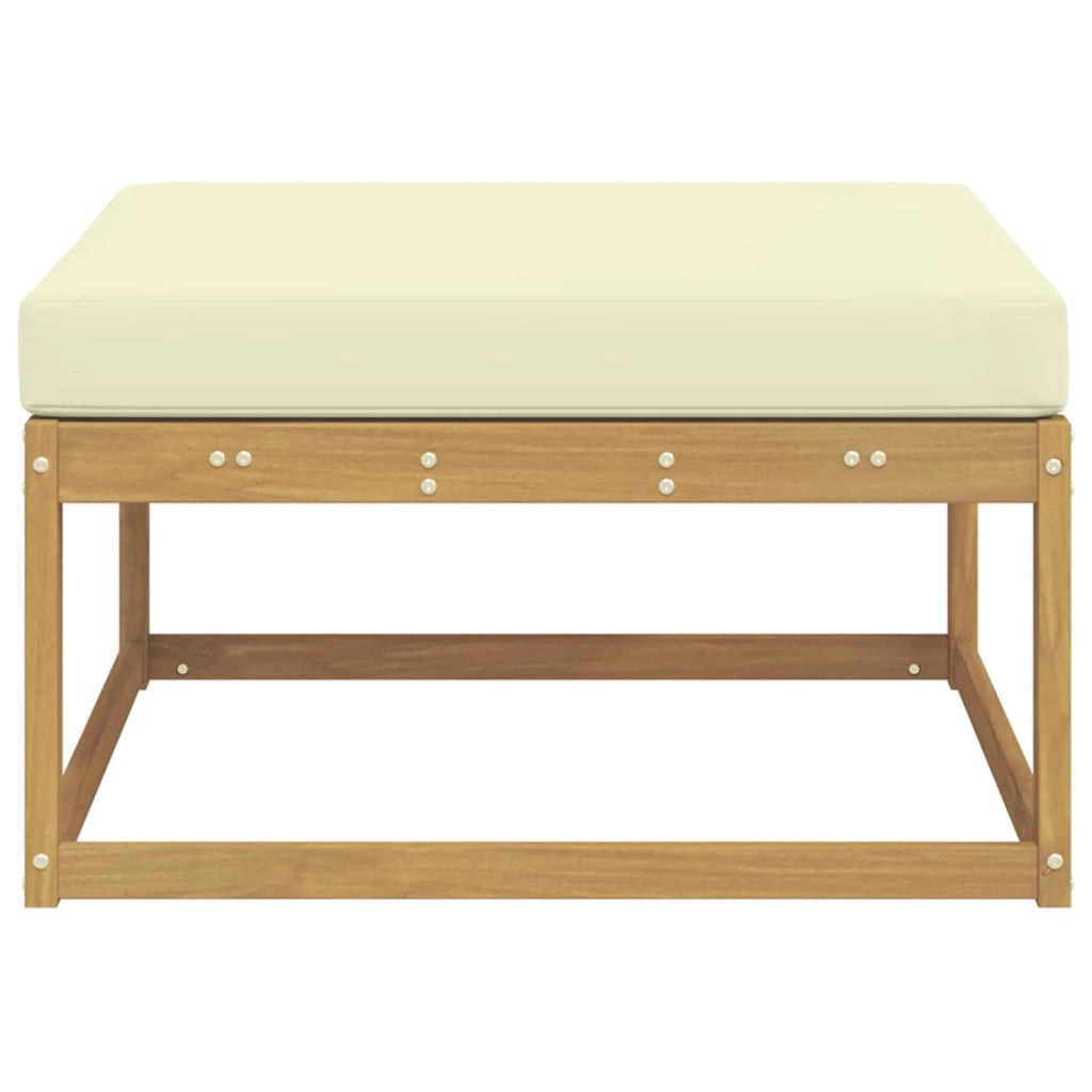Poggiapiedi da Esterno Poliestere Bianco CFW3132874