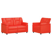 Set di divani 2 pcs Rosso Similpelle 3430523