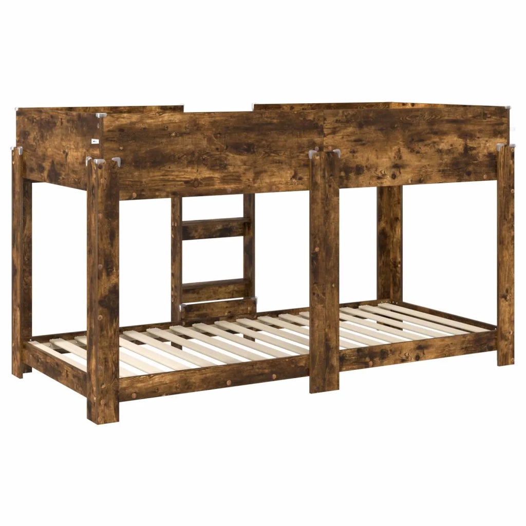 Letto a Castello per Bambini Rovere fumé 90 x 190 cm 3410535