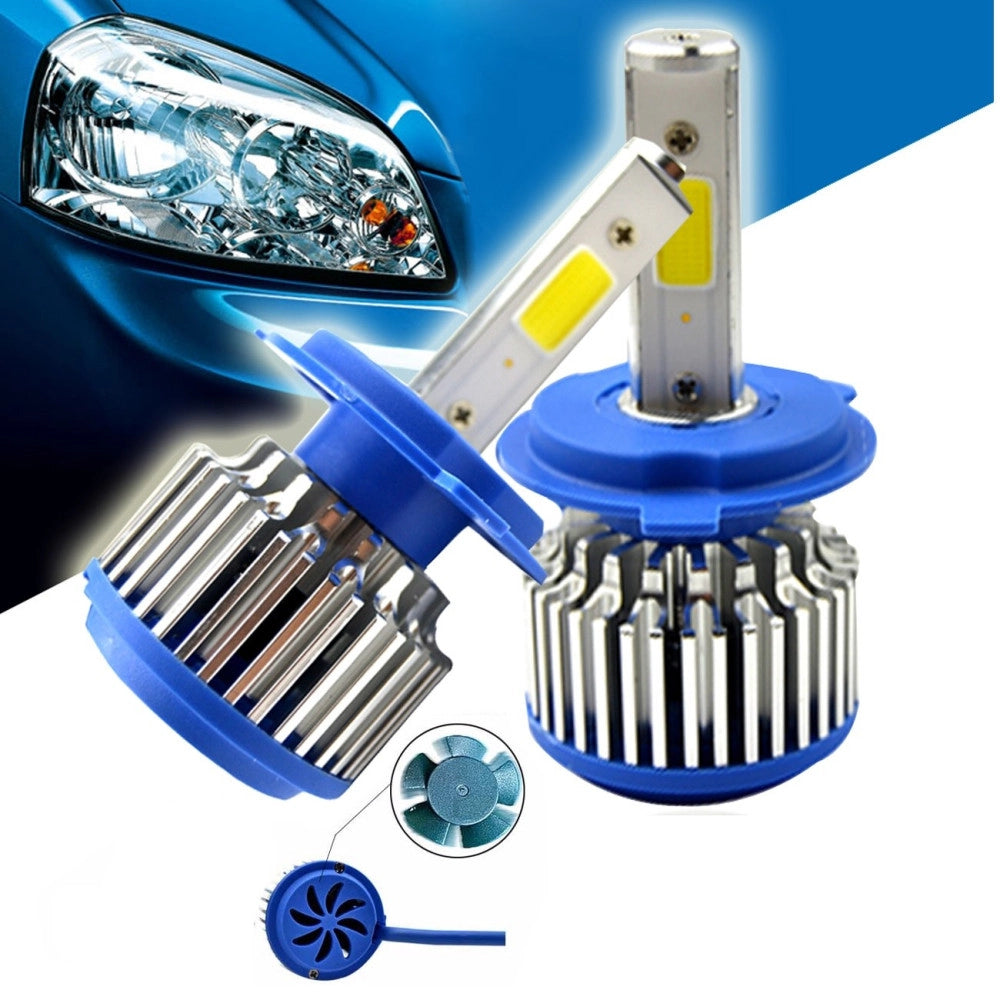 Trade Shop - Kit H7 Lampade A Led Cree Full Led 2600 Lumen 6000k 24w Ip68 Led Cree Cob 360° -