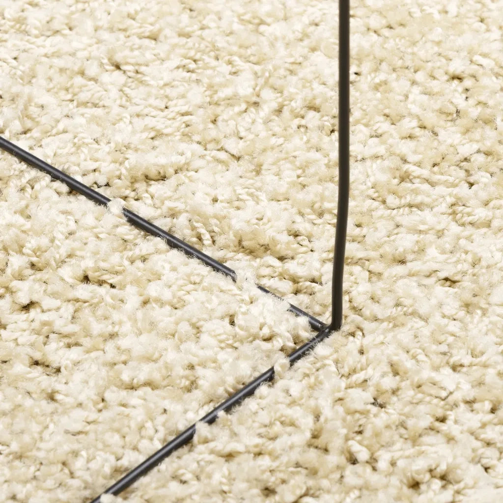 Tappeto Shaggy PAMPLONA a Pelo Lungo Moderno Oro 120x170 cm 375344