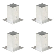 Ancoraggi Pali 4 pz in Metallo Zincato 81 mm cod mxl 58781