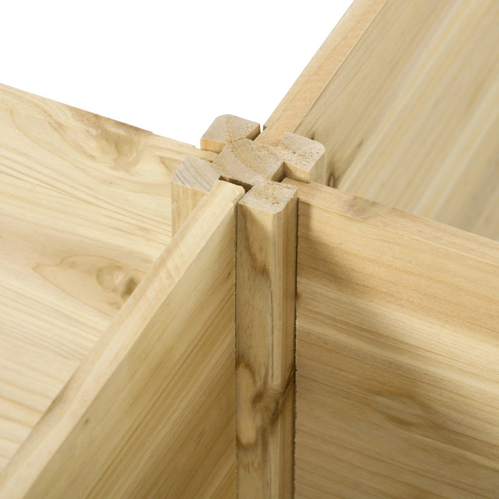 Fioriera da Esterno 5 Pezzi componibili ¨C zephmum ¨C Legno di Abete 230x230x28 cm