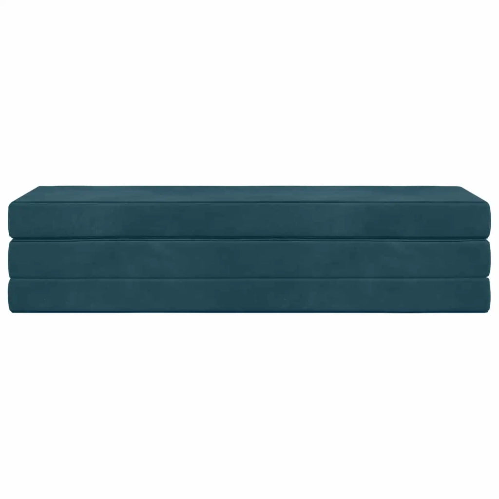 Divano Letto Pieghevole 180 x 67 x 45 cm Blu