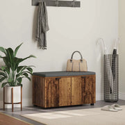 Panca per ingresso con cuscino Legno vecchio 80 x 38 x 46 cm