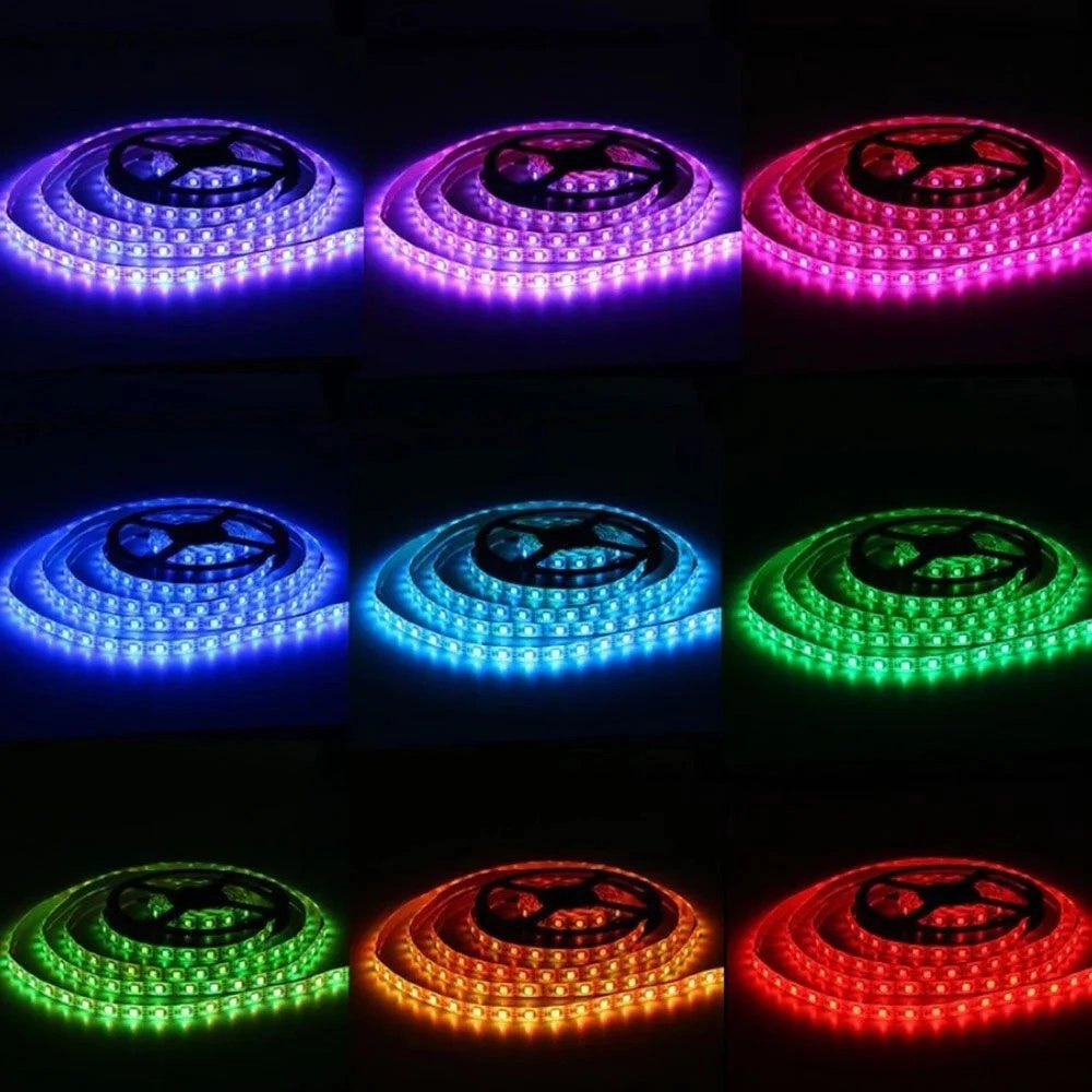 Trade Shop - Striscia Luminosa A Led Rgb 10mt Con Telecomando Usb-ir 5v Smd5050 Impermeabile Q-dt75 -