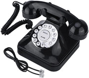 Telefono per la Casa Vintage - Piatto Antislip - Base Antiscivolo - Telefono Multifunzionale - Facile da Utilizzare - Campanello a Gomito