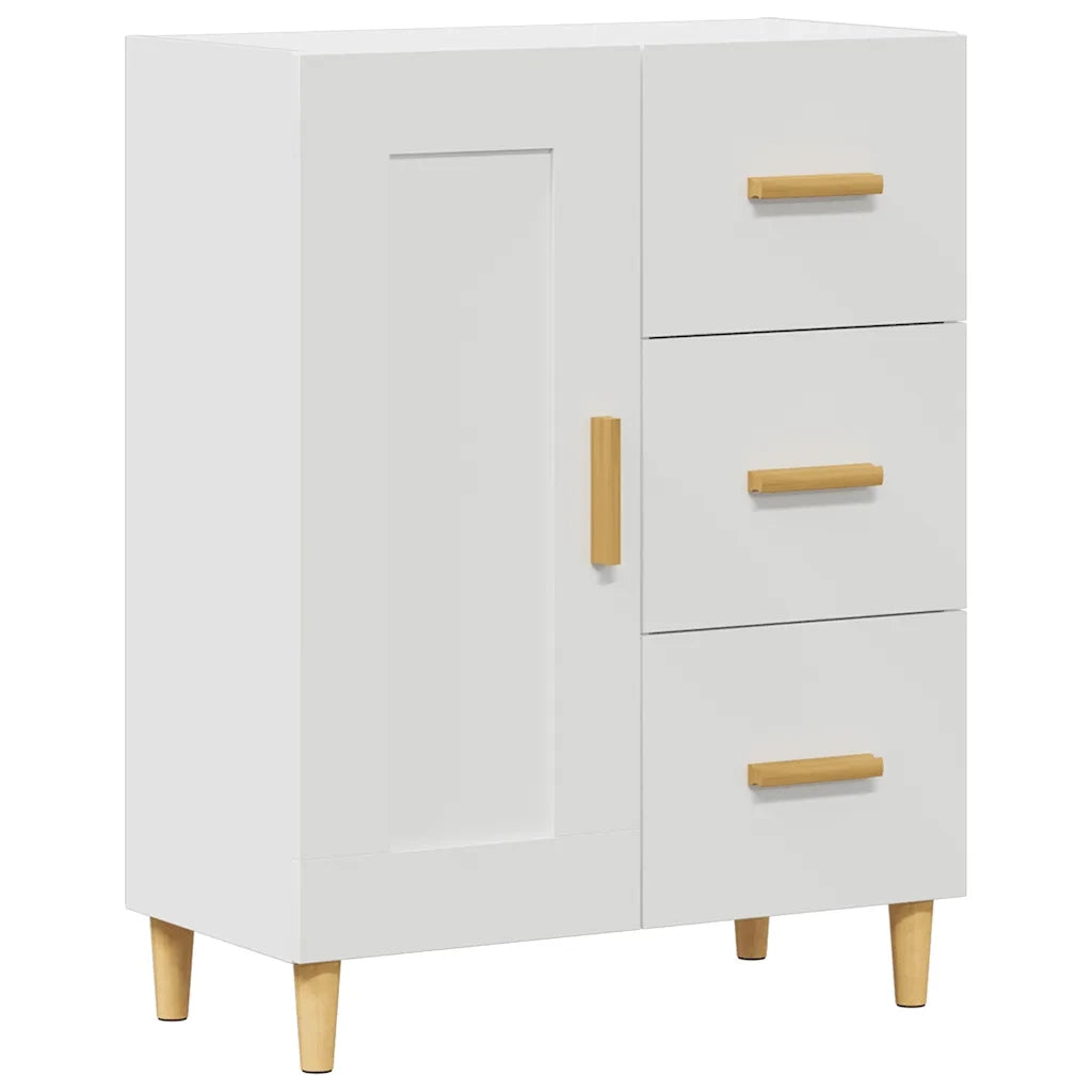 Credenza Bianca 69,5x34x90 cm in Legno Multistrato cod mxl 6111