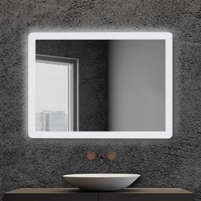 Specchio bagno 60x80 cm con LED naturale e installazione reversibile