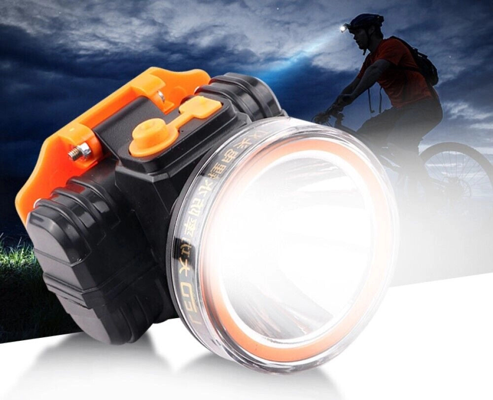 Torcia frontale a led ricaricabile subacquea waterproof immersioni 50mt AB-Z990