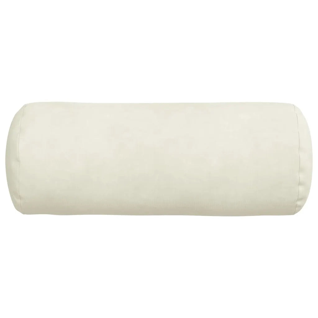 Cuscini a rullo 2 pcs Crema Ø 15 x 40 cm Tessuto in Cords