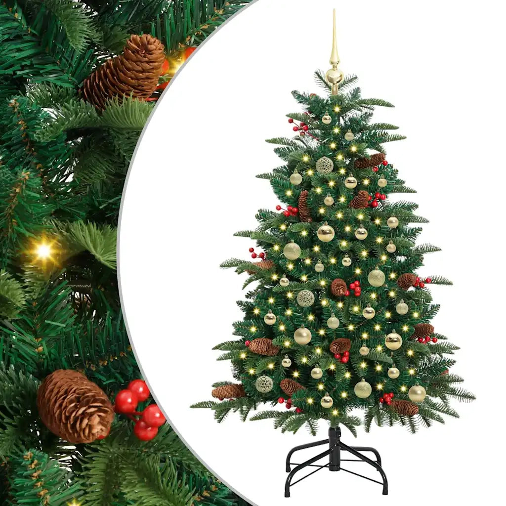 Albero di Natale | Decorazioni natalizie artificiale con 150 LED Verde 150 cm