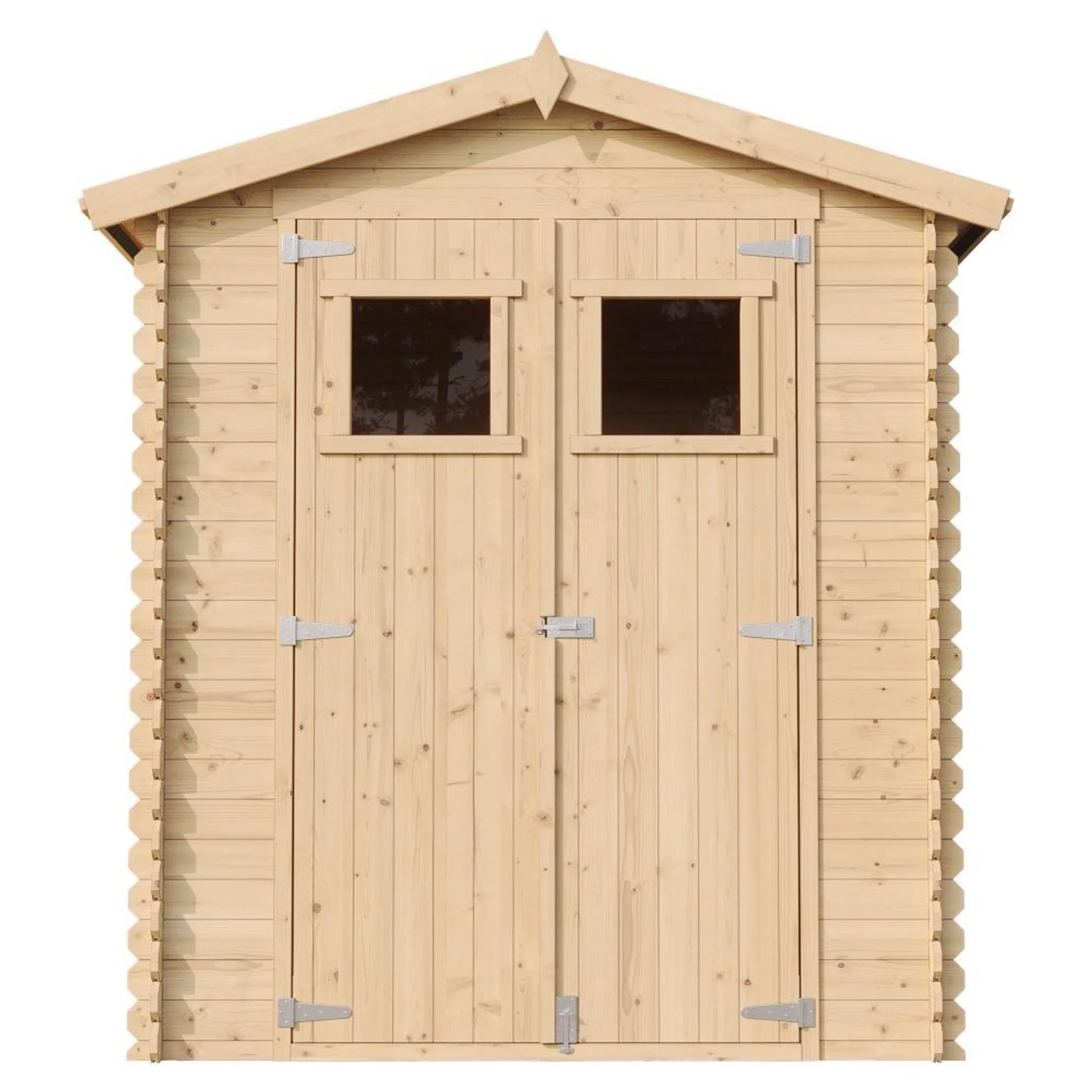 Casetta da Giardino in Legno per Esterni CON PAVIMENTO TRATTATO - L196xL186xA218 cm/ 2,82 m2