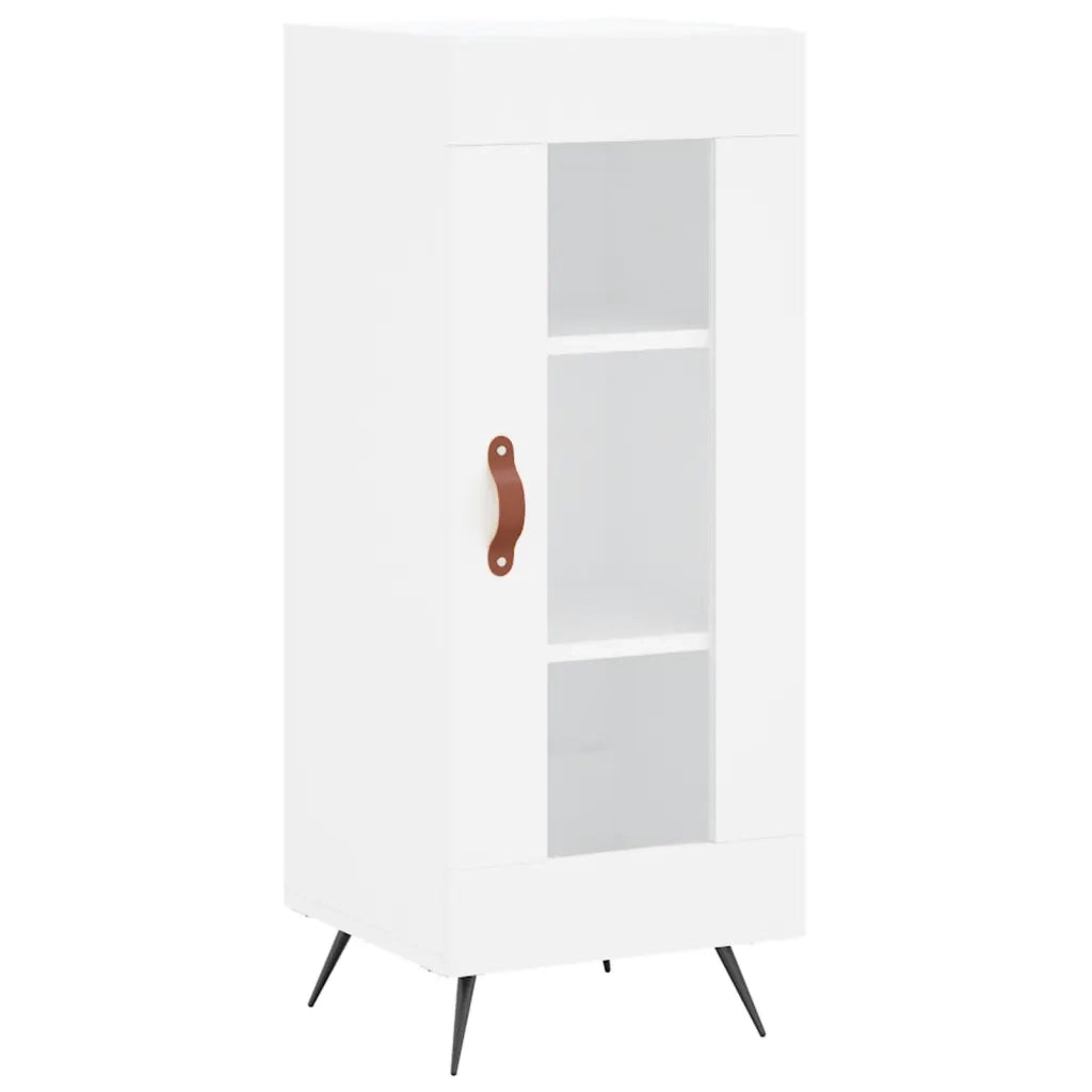 Credenza-Buffet-Armadio da cucina Bianca 34,5x34x90 cm in Legno Multistrato 741985