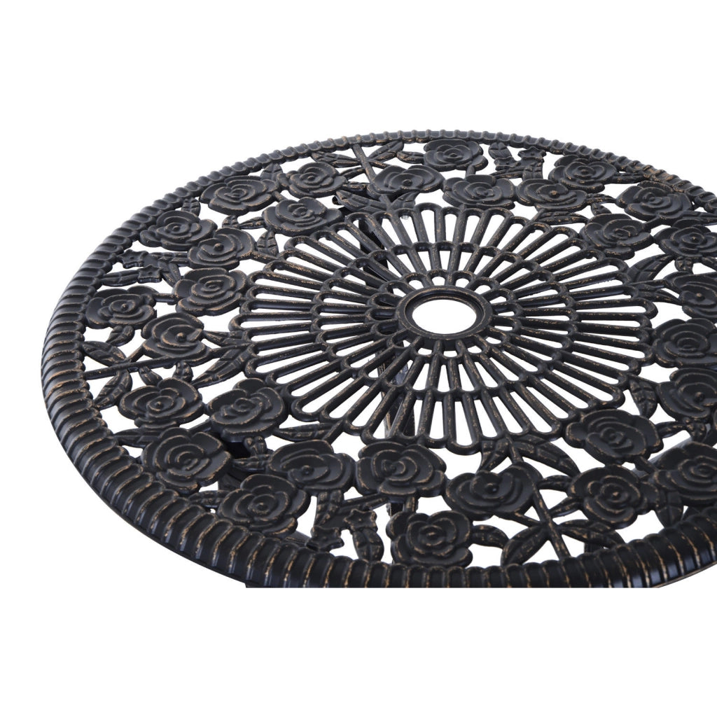Set Giardino Tavolo e Sedie 2 Posti ¨C zephmum ¨C Bronzo Resina