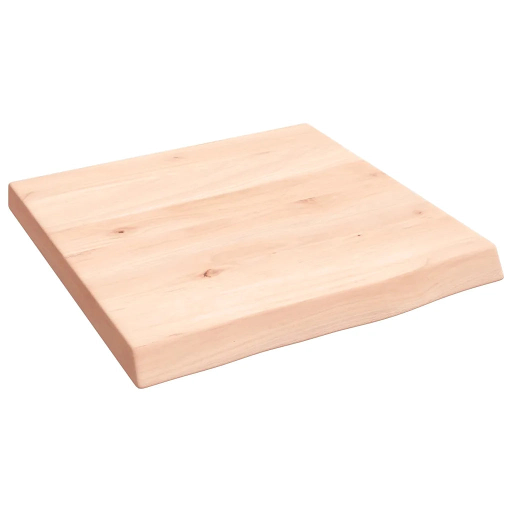 Ripiano a Parete 40x40x(2-4) cm Massello Rovere Non Trattato 363510