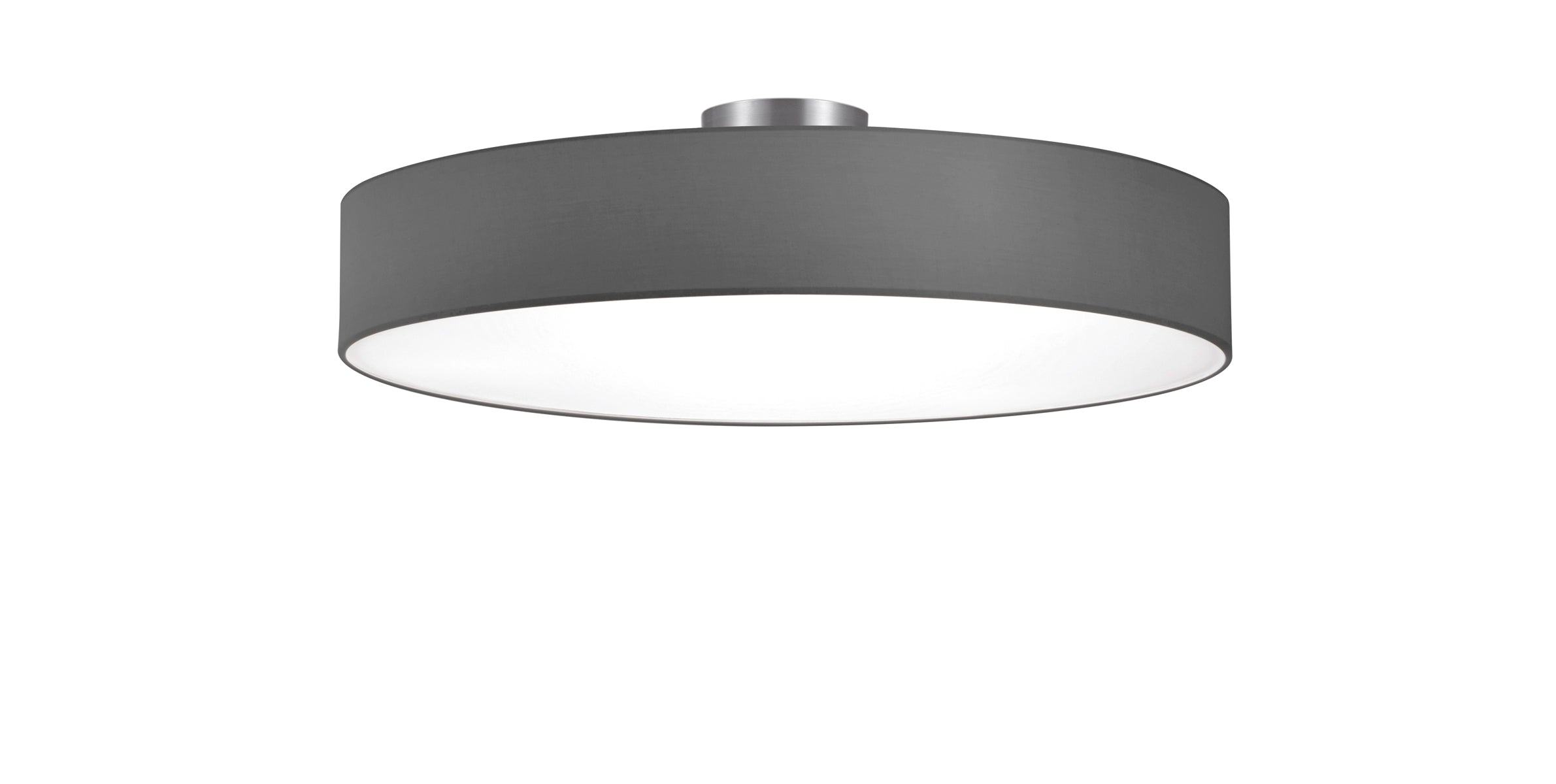 Plafoniera da Interno  E27 in Metallo Nickel Opaco