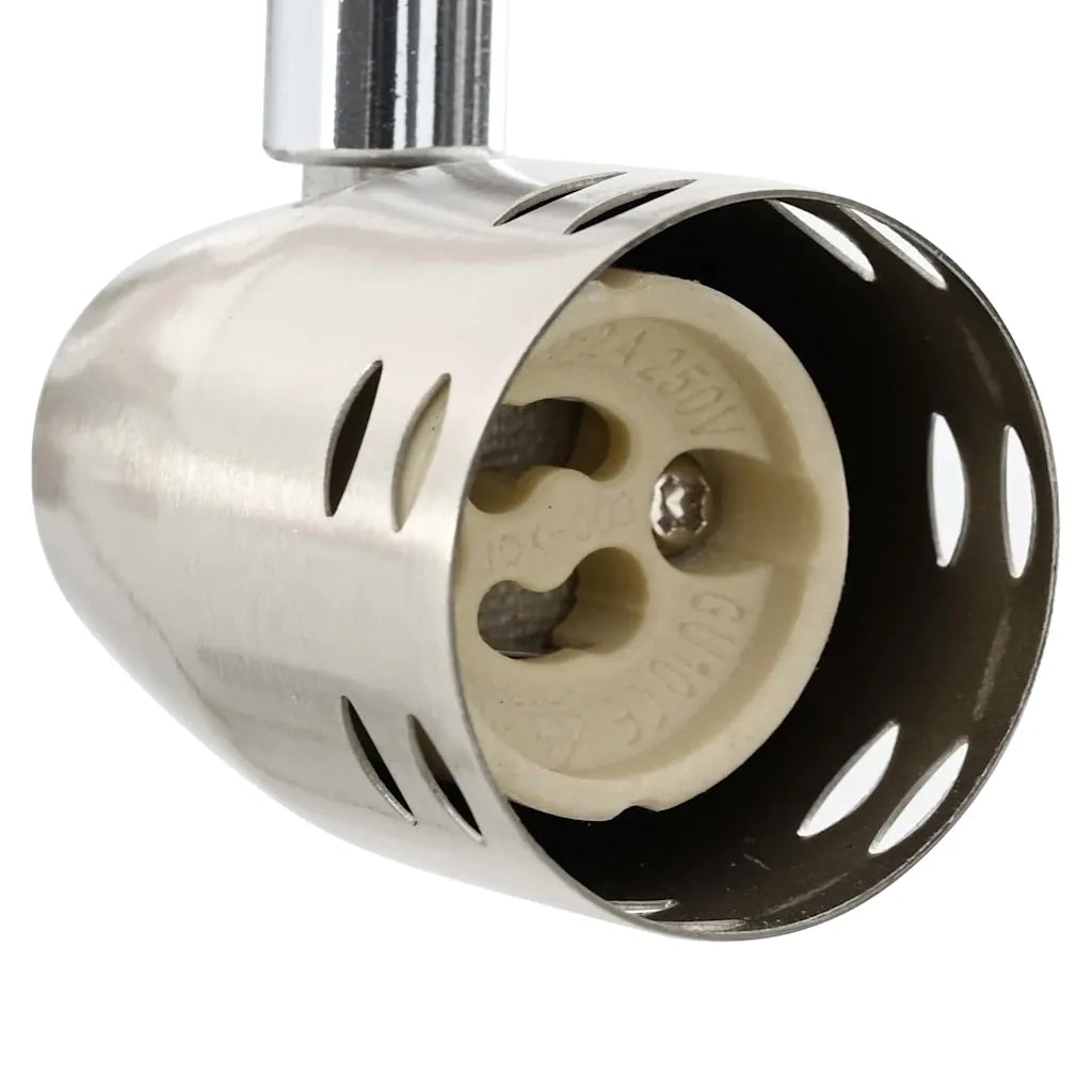 Faretto da soffitto Nichel 36,5 x 10 x 12,5 cm Metallo 4108218