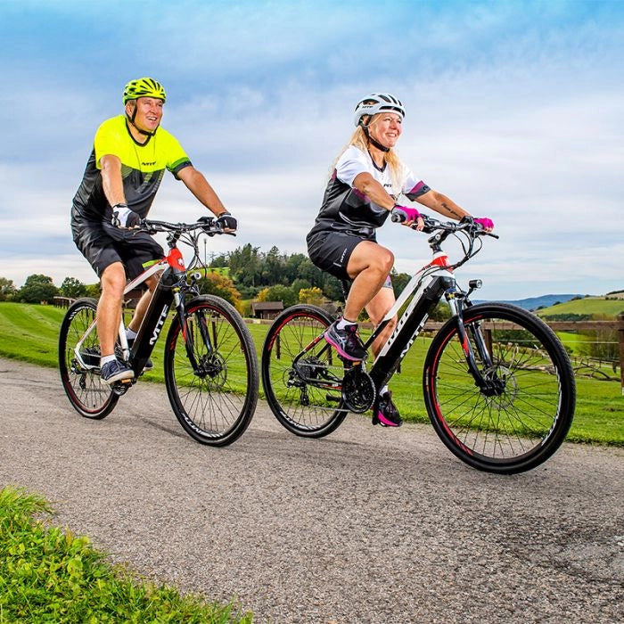 Bicicletta Elettrica Mtf Cross 4.4 Con 3x8 Velocità, Ruote 28 E Autonomia 110 Km - Telaio 18""