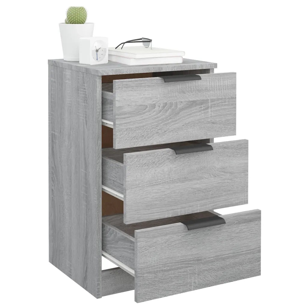Comodino Grigio Sonoma 40x36x65 cm 817053