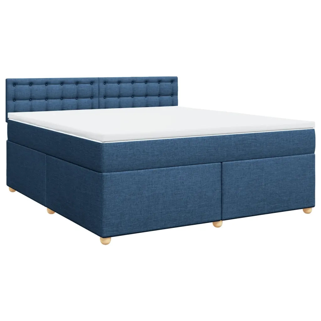 Giroletto a Molle con Materasso Blu 180x200 cm in Tessuto 3289079