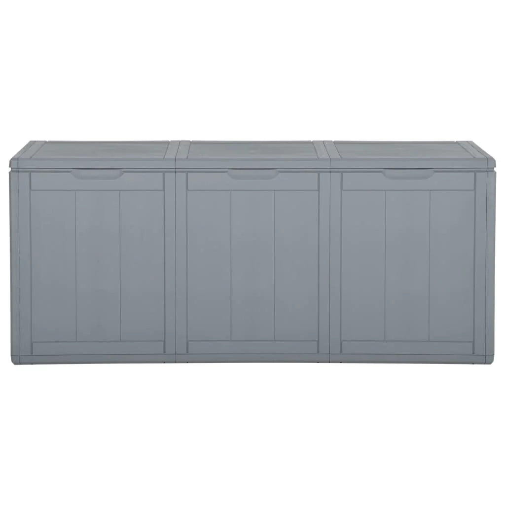 Baule da giardino 270 litri rattan PP grigio 02_0013022