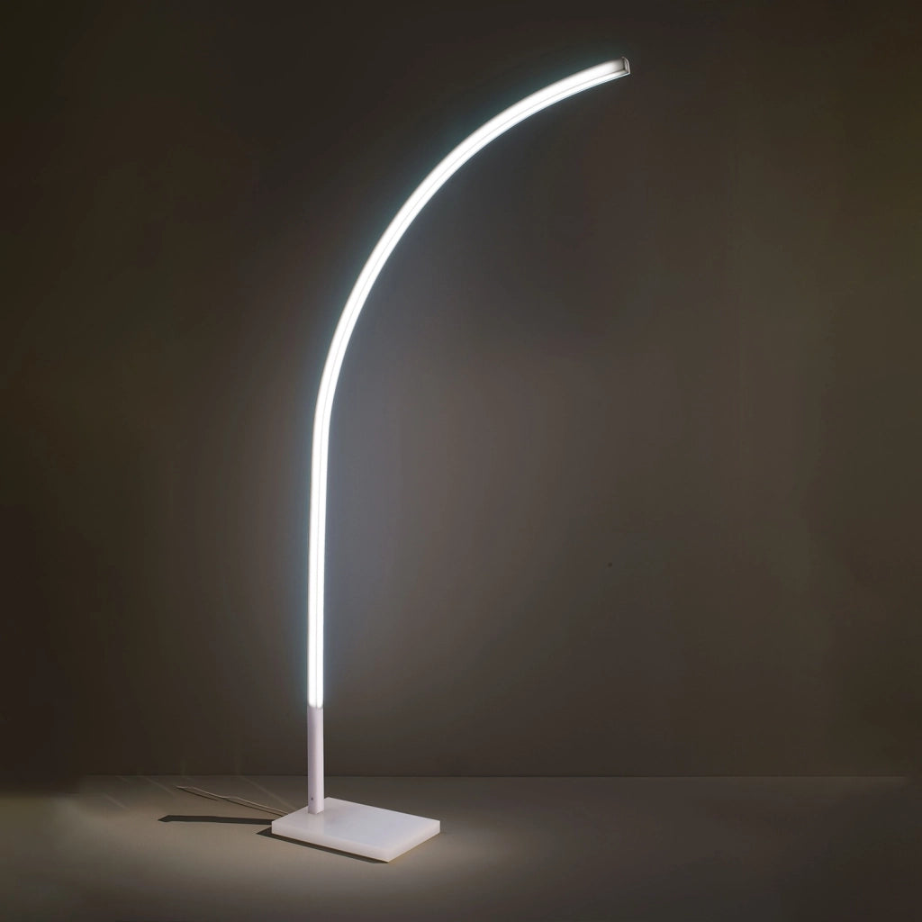 Piantana Moderna Lazer Metacrilico Bianco Opalino 1 Luce Led 19W 3000K 2000Lm