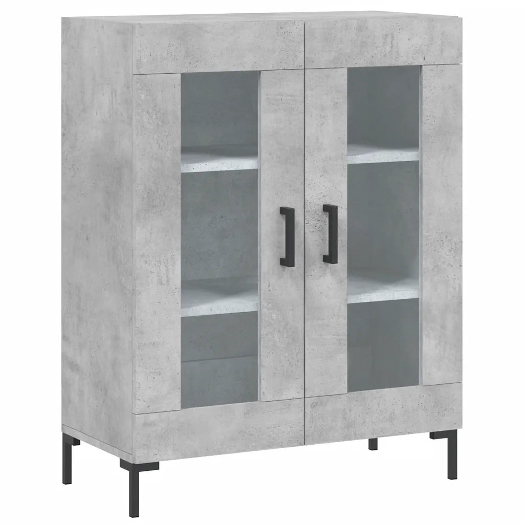 Credenza Grigio Cemento 69,5x34x180 cm in Legno Multistrato 3198277