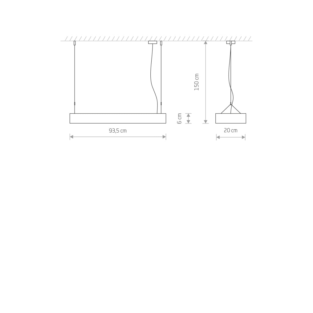 Lampada a sospensione Nowodvorski Soft 7545 bianca 93,5cm