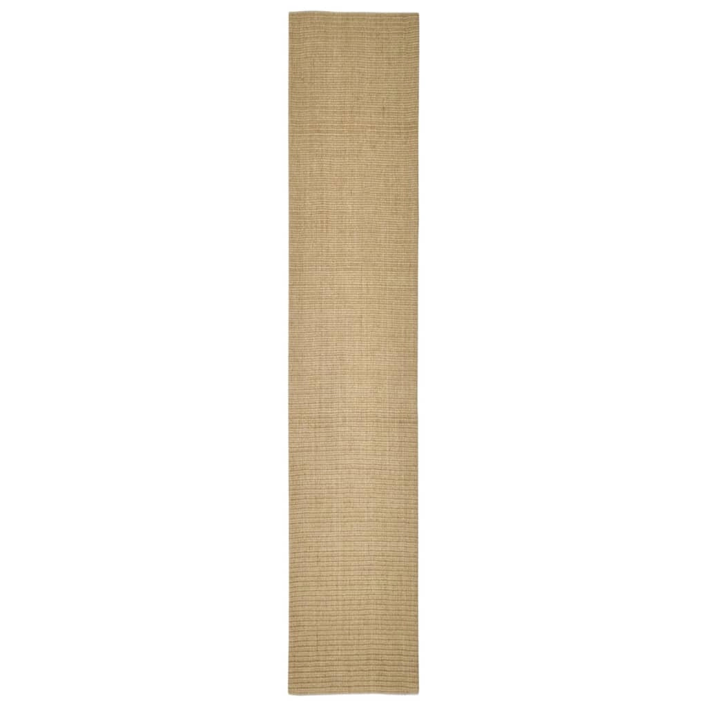 Tappetino tiragraffi in sisal per gatti 66 x 350 cm Marrone chiaro 02_0045549