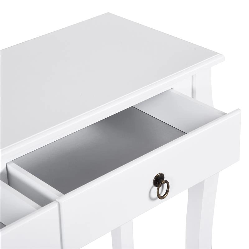 TAVOLO CONSOLLE PER INGRESSO, BIANCO, 100X33X76CM