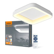 Plafoniera LED quadrata bianca 72W CCT 45cm Videx telecomando